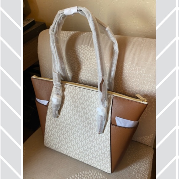 ✨MICHAEL KORS✨Authentic Vanilla Tote NEW! - Picture 7 of 12